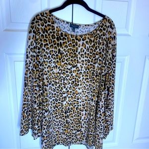 The Limited Cheetah Animal Print Shirt Size 1X